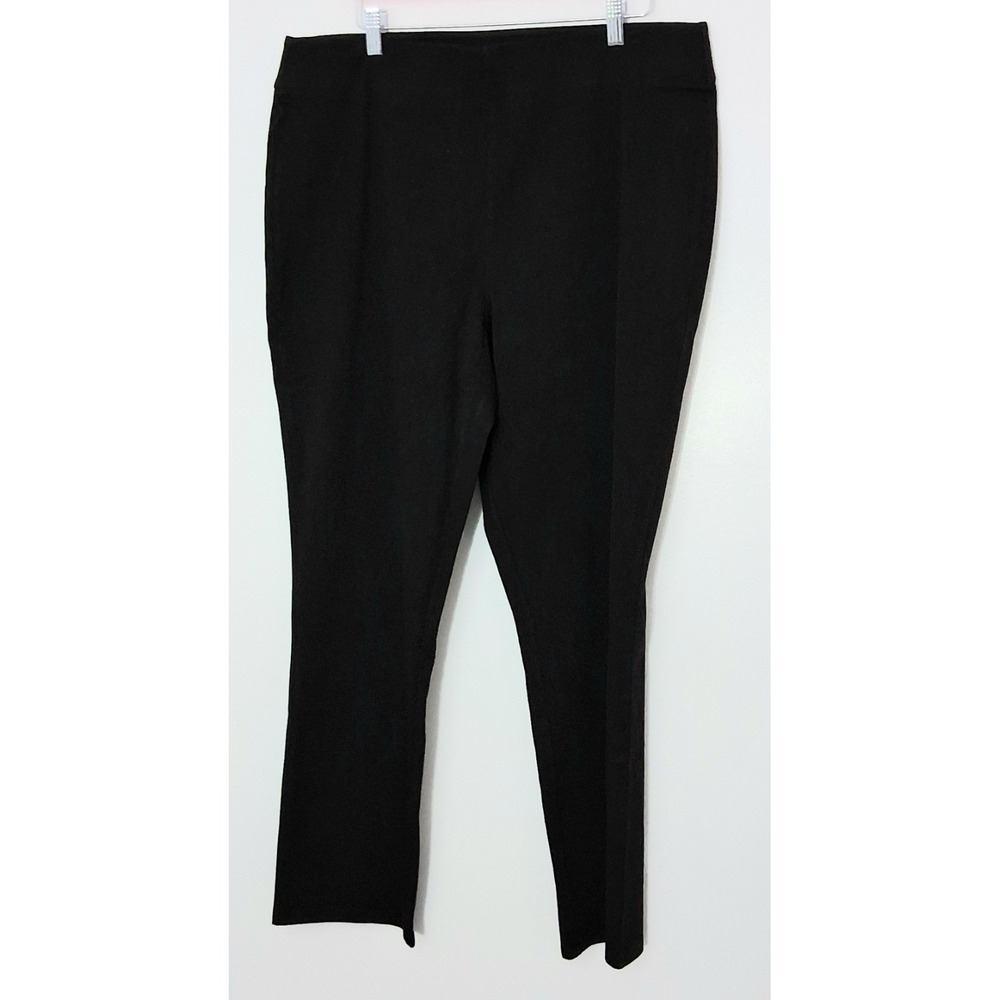 Women With Control Pants Women's Size XL Black Pullon Prime Stretch Slim Ankle